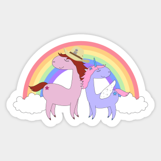 Wayhaught Unicorn Alert - Wynonna Earp Sticker